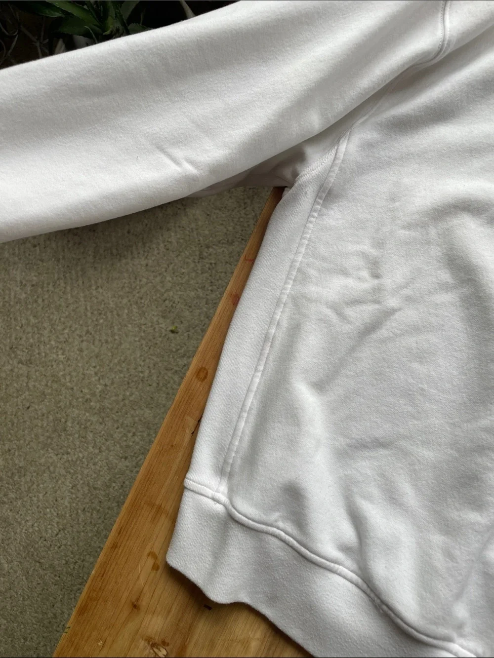 Athleta Slouchy Oversized White Crewneck Sweatshirt